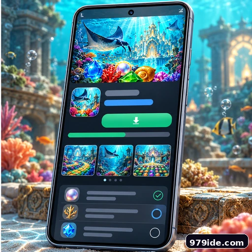 Pratinjau antarmuka panduan APK Rahasia Karang