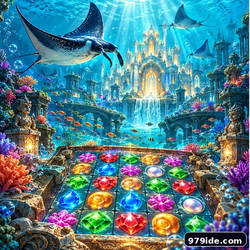 Visual gameplay konseptual Puzzle • laut • koleksi ubin untuk Android